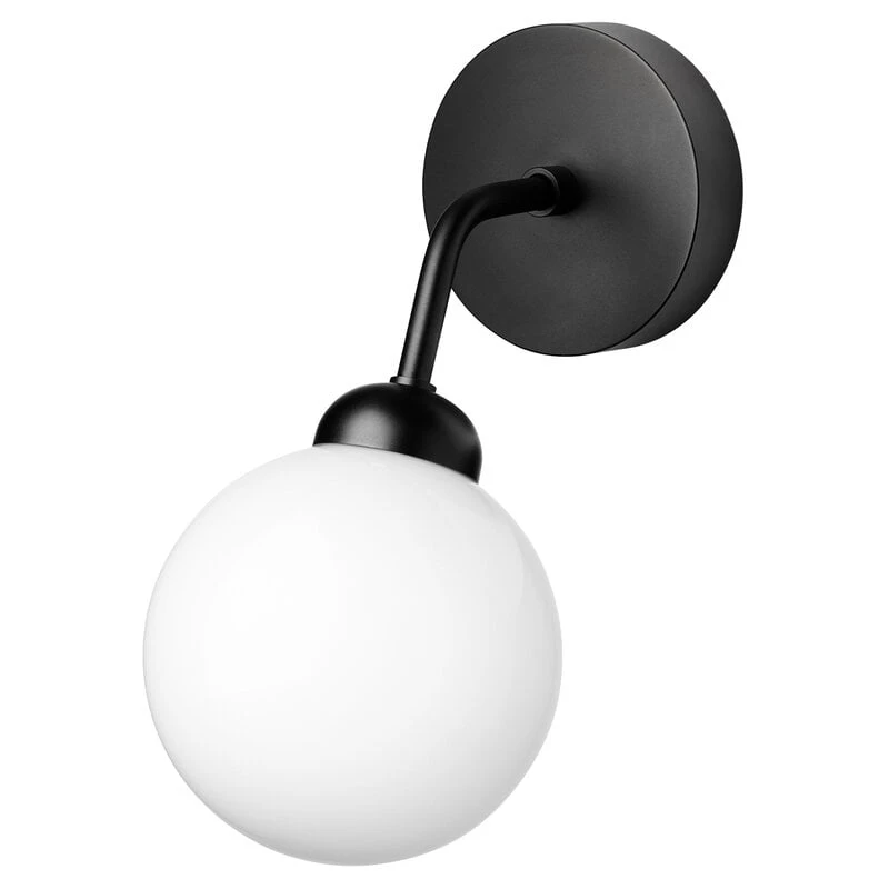 Nuura Apiales Seinävalaisin, Musta - Opaali