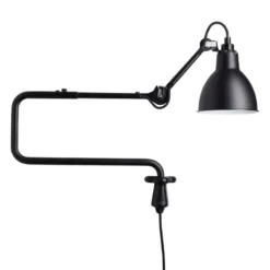 DCWéditions Lampe Gras 303 Seinävalaisin, Pyöreä Varjostin, Musta