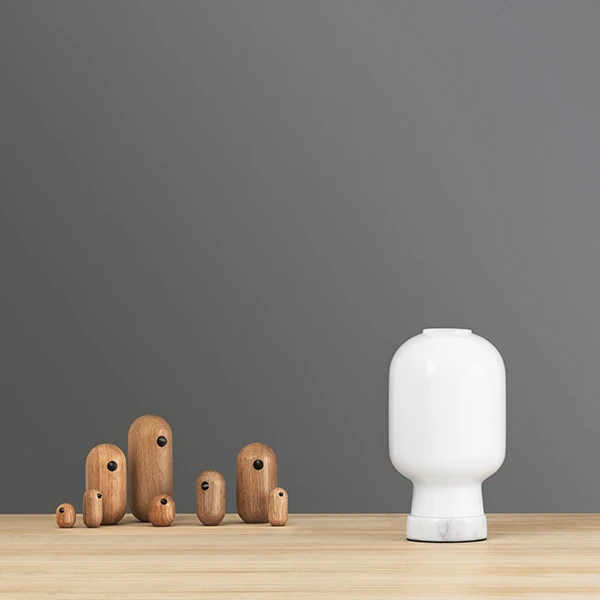 Normann Copenhagen Amp Pöytävalaisin, Valkoinen - Image 5