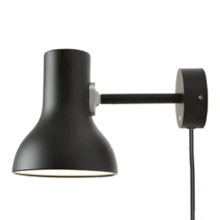 Anglepoise Type 75 Mini Seinävalaisin Johdolla, Jet Black