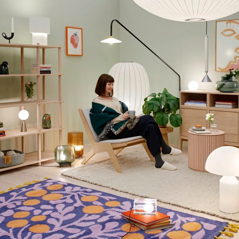 Oluce Atollo 237 Pöytävalaisin, Valkoinen - Image 3