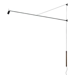 Nemo Lighting Swan Seinävalaisin, Musta